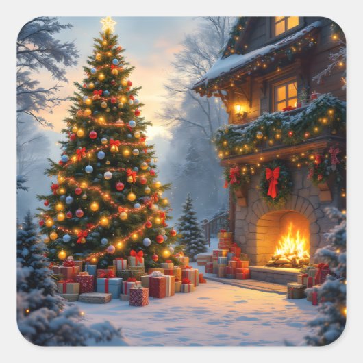 Autocollants de Noël extérieurs (Devant)