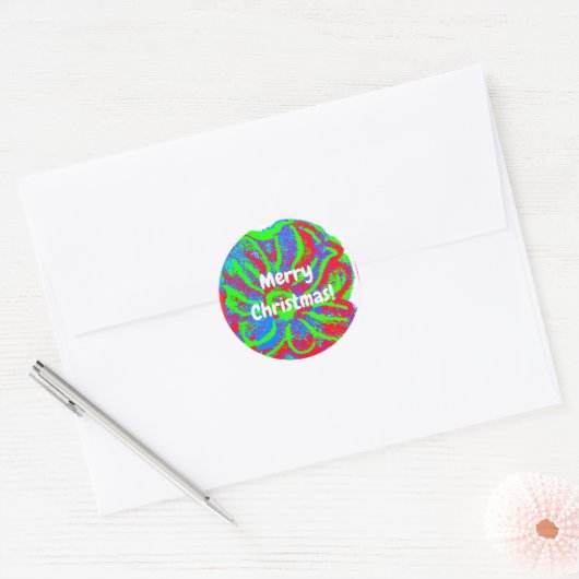 Autocollants de Noël Fleur (Enveloppe)