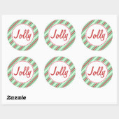 Autocollants de Noël Jolly Mint (Feuille)