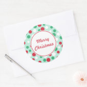 Autocollants de Noël points joyeux (Enveloppe)