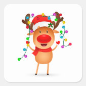 Autocollants de Noël Rudolph (Devant)