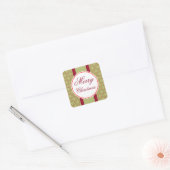 Autocollants de Noël verts à l'ancienne (Enveloppe)