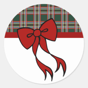 Autocollants de noeud de Noël