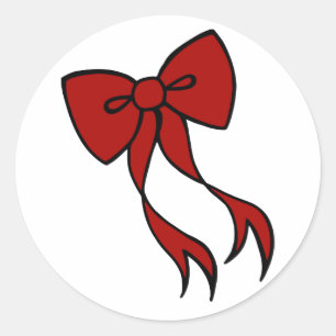 Autocollants de noeud de Noël