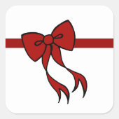 Autocollants de noeud de Noël (Devant)