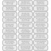 Autocollants de nom et d'adresse de destinataire é (Devant)