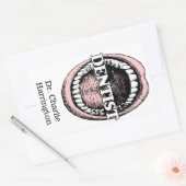 Autocollants de nom personnalisé pour dentiste (Enveloppe)