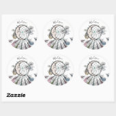 Autocollants de nom personnalisés Dreamcatcher (Feuille)