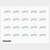 Autocollants de notes de musique pastel (Feuille)