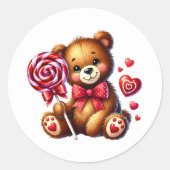 Autocollants de nounours de la Saint-Valentin (Devant)