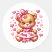 Autocollants de nounours de la Saint-Valentin (Devant)