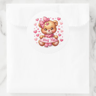 Autocollants de nounours de la Saint-Valentin