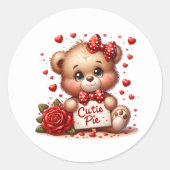 Autocollants de nounours de la Saint-Valentin (Devant)