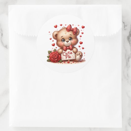 Autocollants de nounours de la Saint-Valentin (Sac)