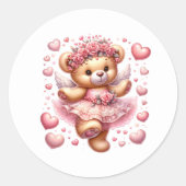 Autocollants de nounours de la Saint-Valentin (Devant)