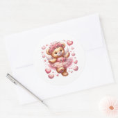 Autocollants de nounours de la Saint-Valentin (Enveloppe)