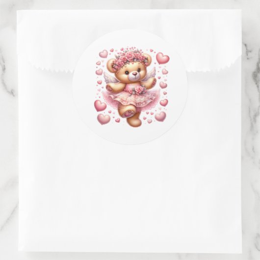 Autocollants de nounours de la Saint-Valentin (Sac)