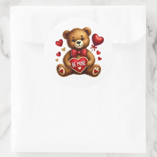 Autocollants de nounours de la Saint-Valentin (Sac)