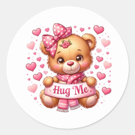 Autocollants de nounours de la Saint-Valentin (Devant)