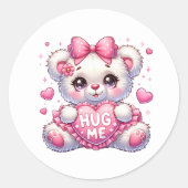 Autocollants de nounours de la Saint-Valentin (Devant)