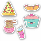 Autocollants de nourriture mignons (Devant)
