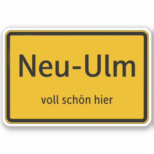 Autocollants de nouvelle-Ulm (Devant)