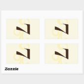 Autocollants de numéro de table de vin 7 (Feuille)