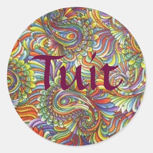 Autocollants de Paisley Tuit (Devant)