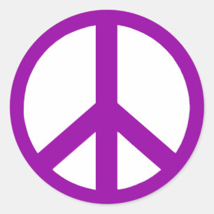 Autocollants de paix violets