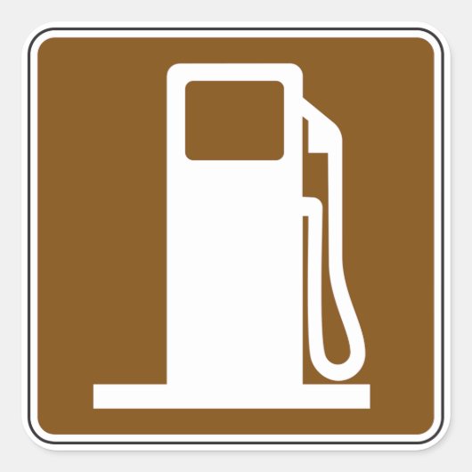 Autocollants de panneau routier d'essence (Devant)