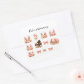 Autocollants de papeterie mignons (Enveloppe)