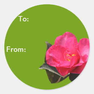 autocollants de papier cadeau de Noël à fleurs de
