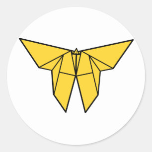 Autocollants de papillon d'origami