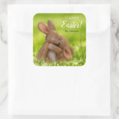 Autocollants de Pâques personnalisés avec des lapi (Sac)