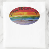 Autocollants de pare-chocs Bubblepacific, logo 1JO (Sac)