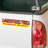 Autocollants de pare-chocs Kindness Matters Fleurs (Sur camion)