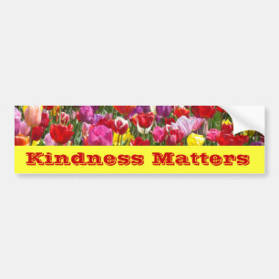 Autocollants de pare-chocs Kindness Matters Fleurs