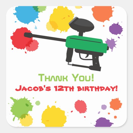 Autocollants de partie d'anniversaire de enfant de (Devant)