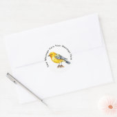 Autocollants de Paruline protonotaire (Enveloppe)