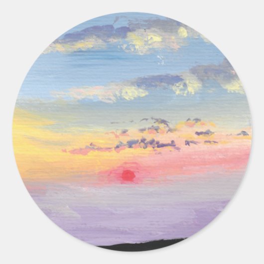Autocollants de peinture de coucher de soleil (Devant)