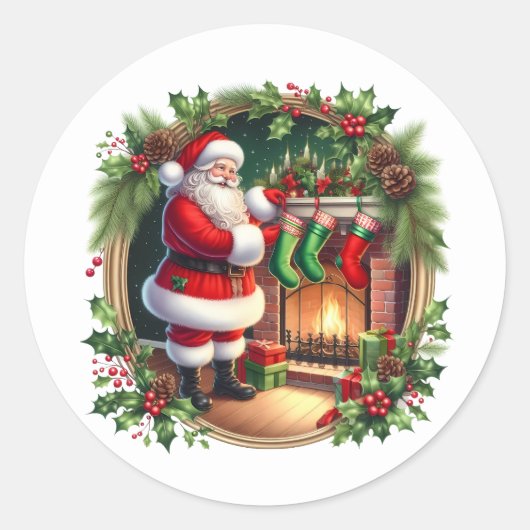 Autocollants de Père Noël (Devant)