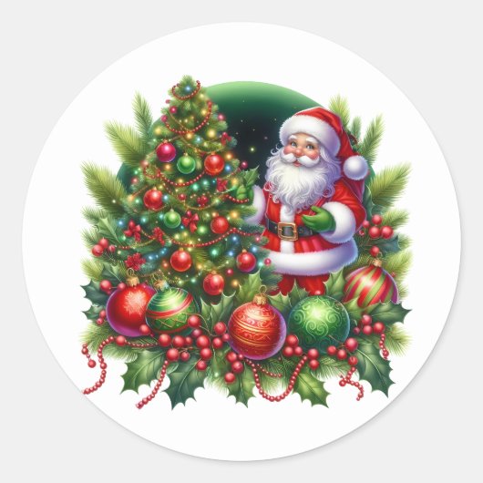 Autocollants de Père Noël (Devant)