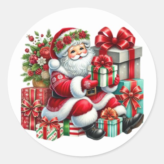 Autocollants de Père Noël (Devant)