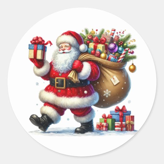 Autocollants de Père Noël (Devant)