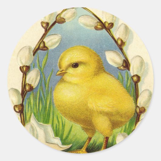 Autocollants de petit poussin de Pâques (Devant)