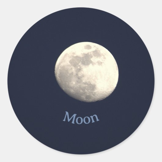Autocollants de photo de Lune (Devant)