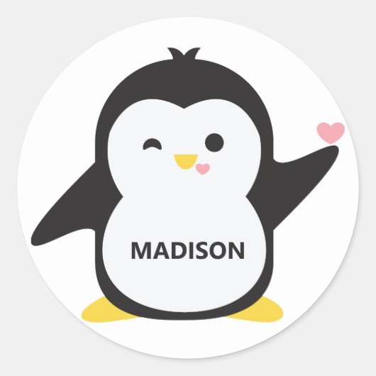 Autocollants de pingouin mignon (Devant)