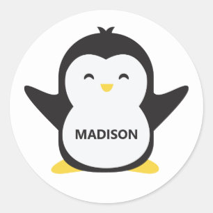 Autocollants de pingouin mignon
