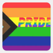 Autocollants de plaidoyer pour le progrès LGBTQ+ d (Devant)