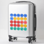 Autocollants de planificateur d'entraînement de jo (Sur valise)
